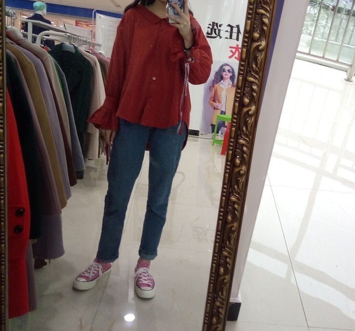 上衣娃娃领设计感小众衬衫女超仙法式显瘦长袖...