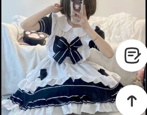 洛丽塔校园制服女仆装cos日系动漫黑白lo...