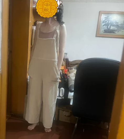 日牌宽松灯芯绒连体裤，宽宽松松，很日杂风，...