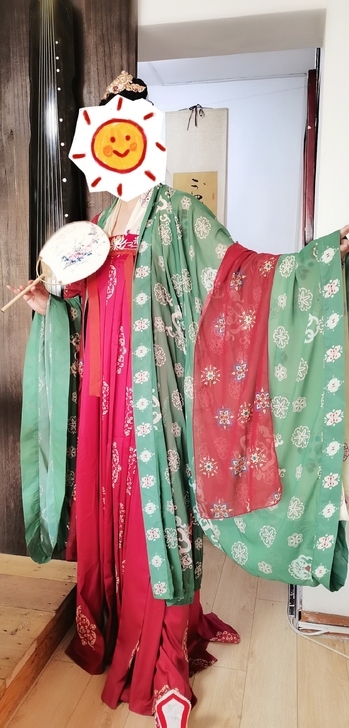 唐制齐胸 之前准备结婚当出门礼服用的,后面...