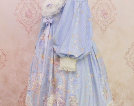 现货直出 蓝色劳拉的玩偶lolita op...