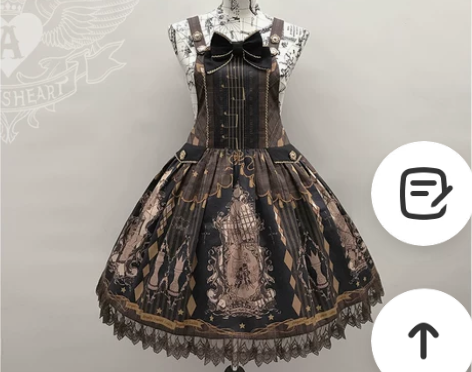Lolita AH胡桃夹子幻想夜jsk红绀...