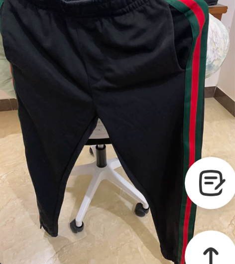 裤子男春秋时尚百搭个性彩色条纹休闲裤202...