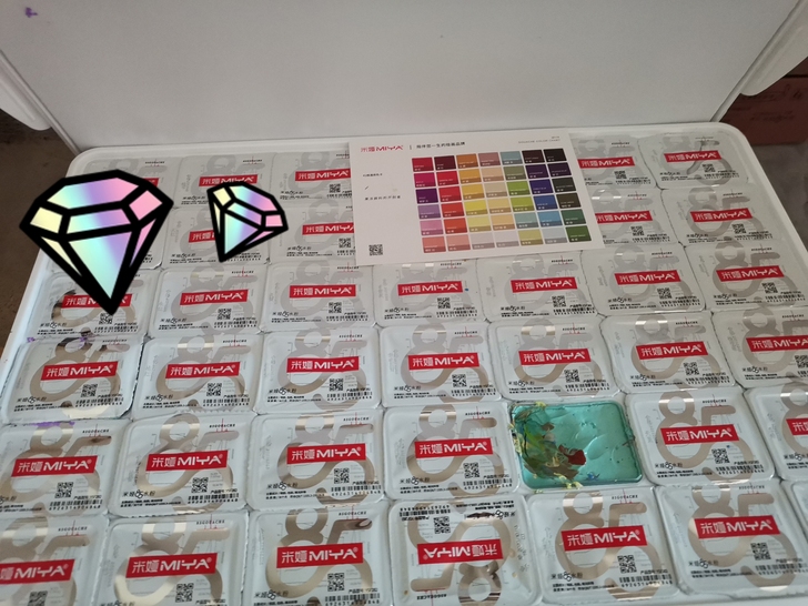 米娅水粉颜料，新品小小鸟M7水粉颜料，内训...