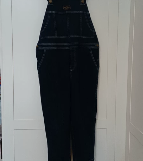 儿童牛仔裤背带裤春秋长裤，140码 穿过一...