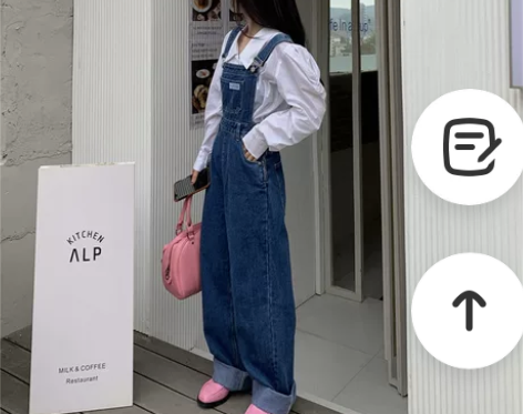 背带裤女夏季韩版高腰宽松牛仔裤长裤显瘦阔腿...