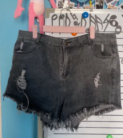 花花公子牛仔短裤 五分裤牛仔短裤男士男夏季...