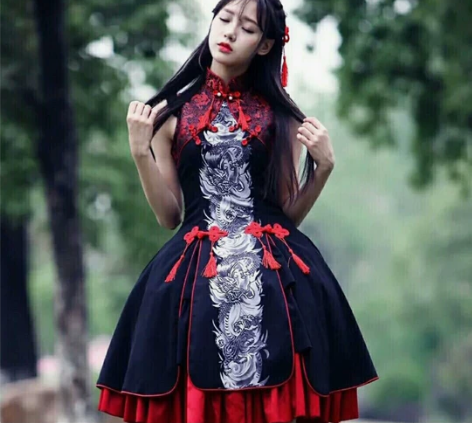 青龙白虎洛丽塔Lolita s 精山,料子...