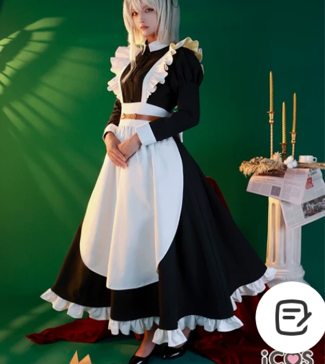 【出租】icos凯尔希女仆cos服装女co...