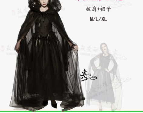 万圣节coplays服装成人女巫婆大人吸血...