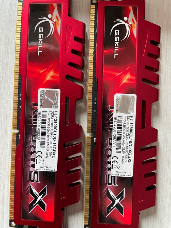 自用芝奇ddr3 1600 内存条 16g，