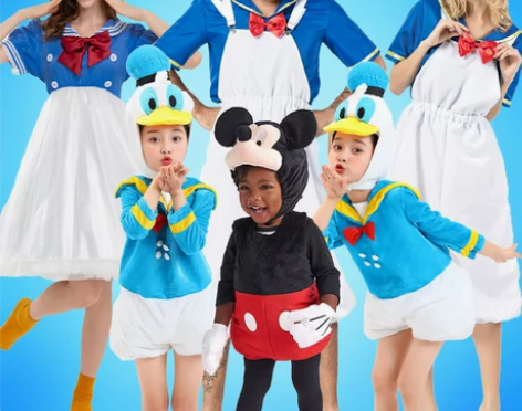 迪士尼唐老鸭黛西米老鼠cosplay服装大...