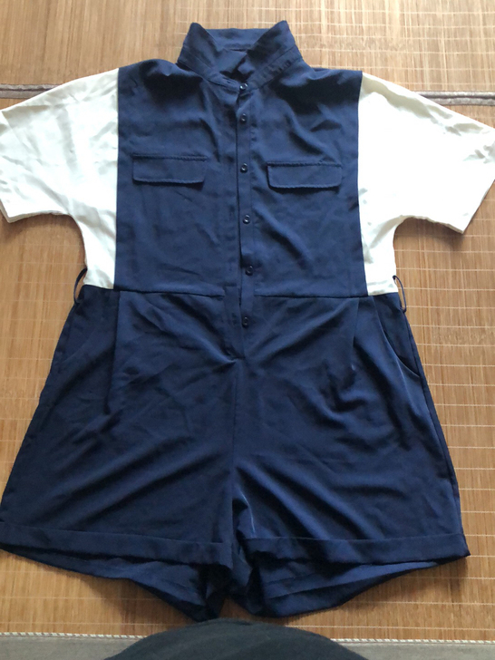 工装连体短裤短袖适合150斤以下穿,还有个...