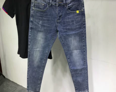 小脚男士牛仔裤修身夏季薄款韩版显瘦潮流社