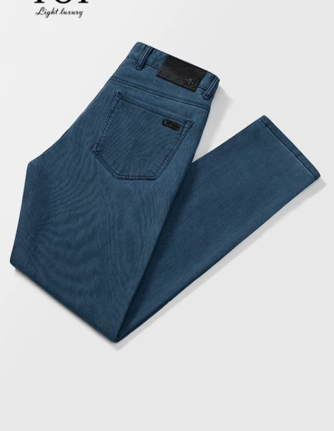 TOI高端牛仔裤男秋季新款宽松直筒质感简约...