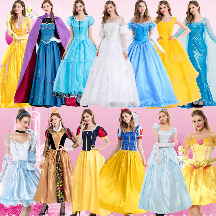 万圣节成人cos爱丽丝白雪灰姑娘电影同款贝...