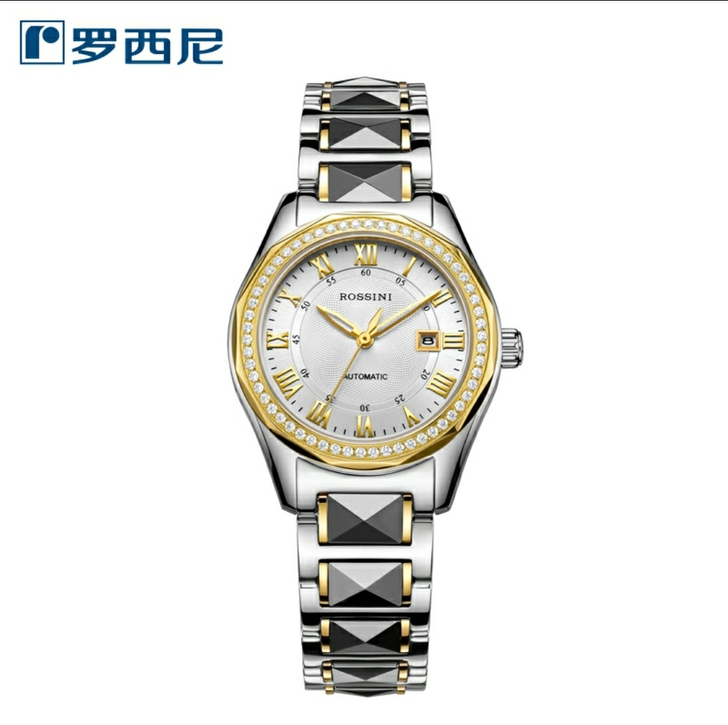 罗西尼启迪系列商务休闲钨钢女表防水百搭手表...