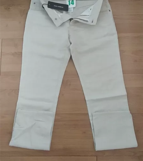 杜嘉班纳棉麻裤，59棉41亚麻，44吗80...