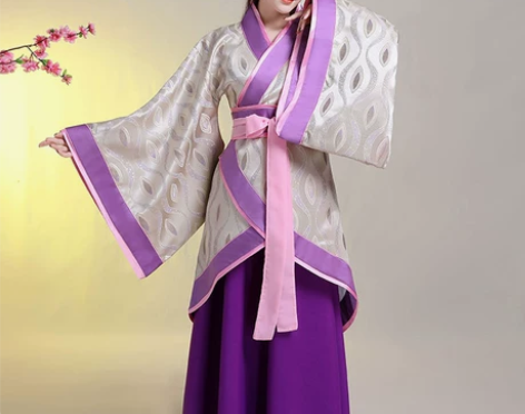 传统汉服女中国风襦裙大裙摆清新淡雅唐汉影楼...
