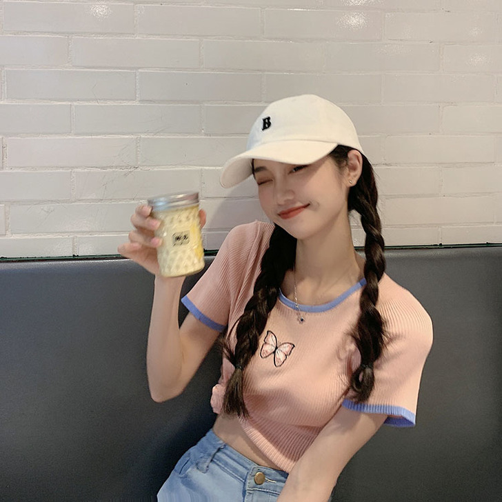 晶美雅 蕾丝雪纺衫