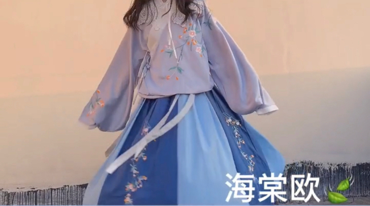 绝版海棠鸥 蓝色s 九成新 穿一 吊牌丢了...