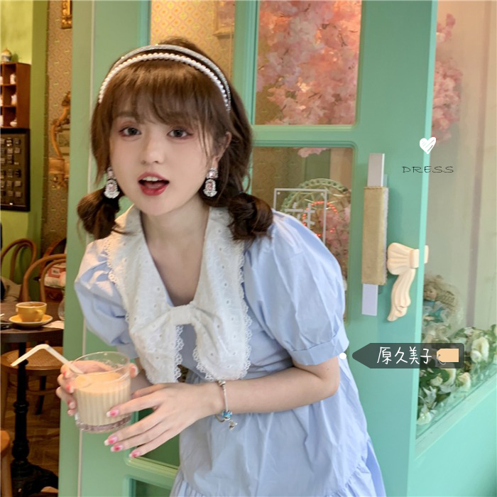 原久美子古灵精怪~田园少女法式桔梗甜美泡泡...