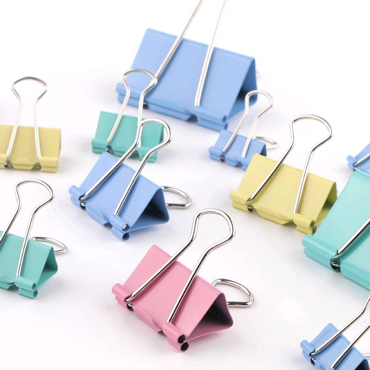 长尾夹彩色鱼尾夹文件夹子