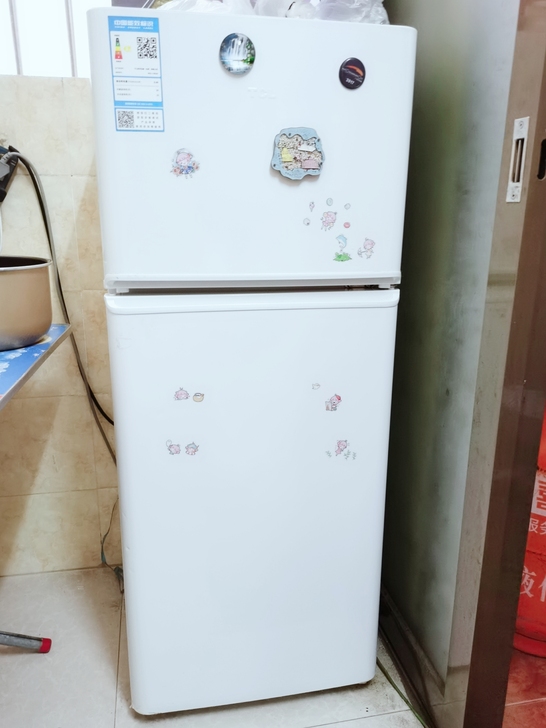 TCL双门冰箱118L,因搬家转手,8成新...