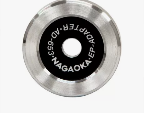 Nagaoka长冈7寸黑胶唱片LP适配器留...