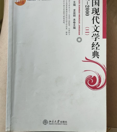 中国现代文学经典（二） 八成新 北京大学出...