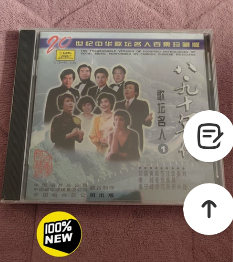 中唱发型正版CD，八九十年代名人合集！全新...
