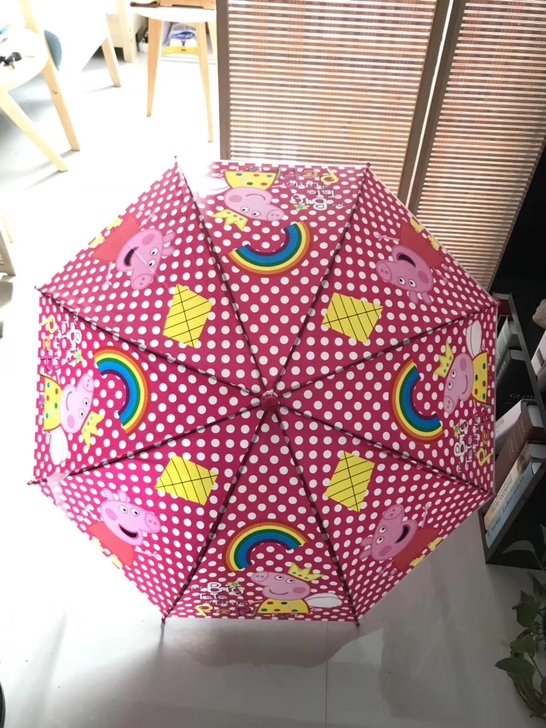 小猪佩奇卡通图案儿童学生雨伞，全新包邮，款...