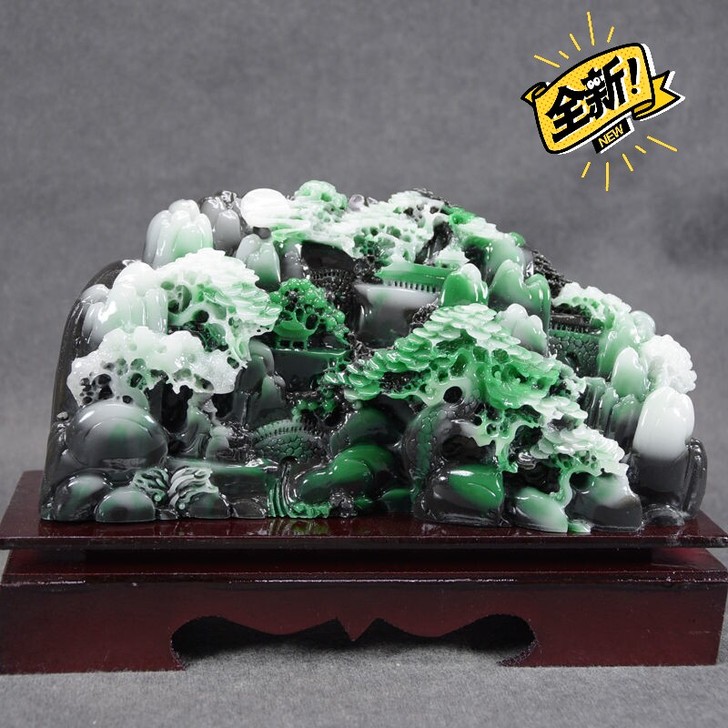 【清仓】仿独山玉玉雕 洞天福地云水禅心 独...