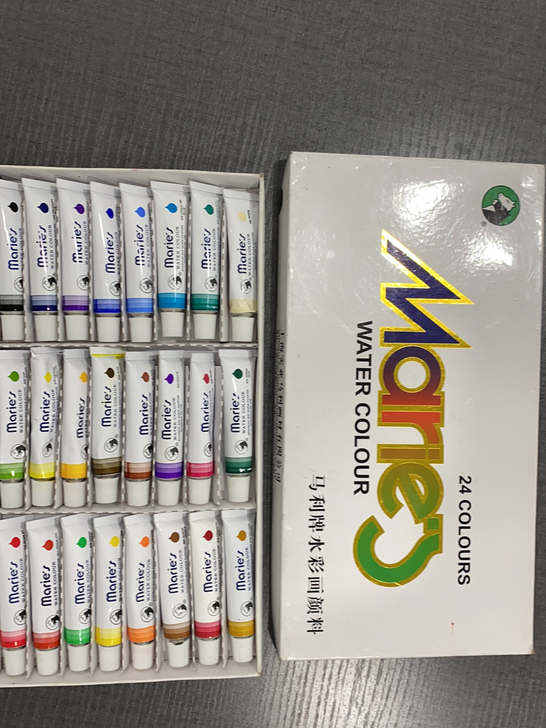 马利水彩颜料 24色 12ml