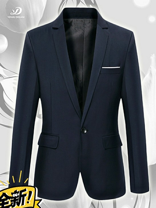 小西服男士早春秋季冬气质欧美西装外套垂感修...