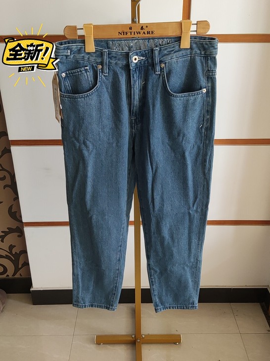 jasonwood男士九分牛仔裤 非李...