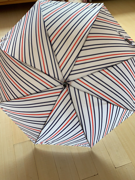 海军条纹轻细长伞长柄伞 伞杆材质：不锈钢 ...