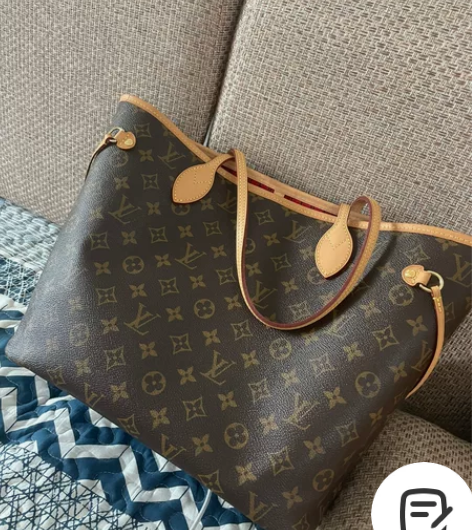 lv 老花 neverfull 中号 几乎...