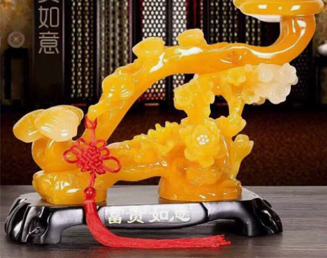 玉如意摆件招财富贵酒架柜现代工艺品家居装饰...