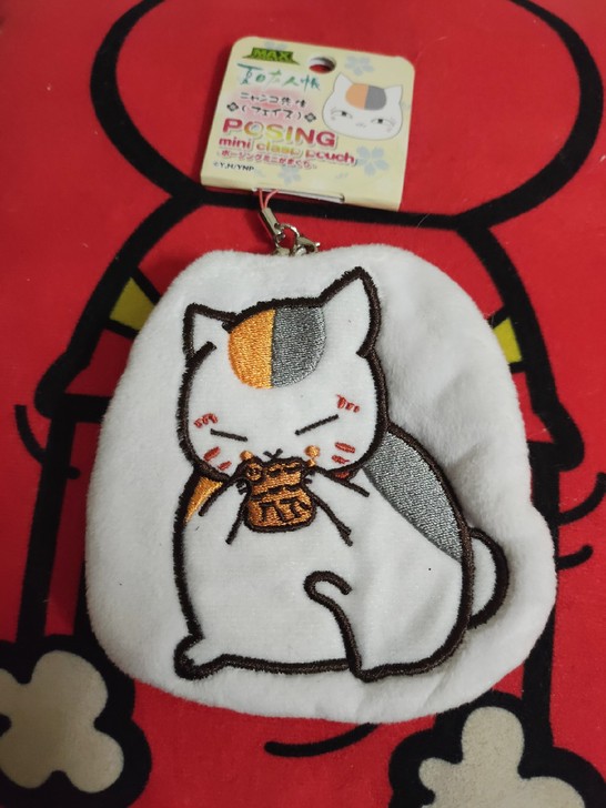 日单正品 夏目友人帐 猫老师斑 口金包 毛...