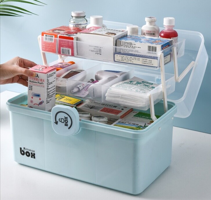 【正品底价】家庭装药箱家用大容量医药箱药品...