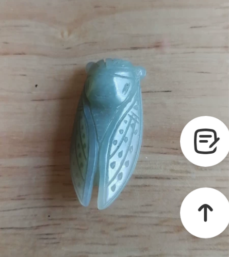 玉雕挂件:蝉 感兴趣的话点“我想要”和我私...