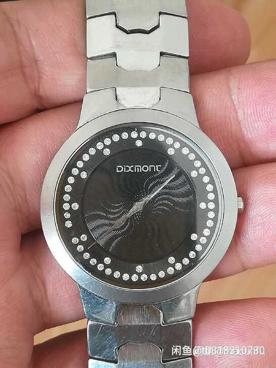 捡漏了!二手dixmonc迪士蒙石英男表,...