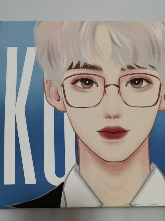 蔡徐坤饭制无框画