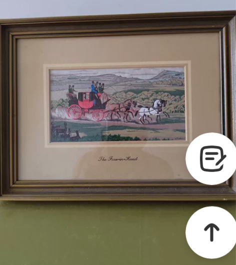 国外回流刺绣画，长30，宽22.5，画心长...