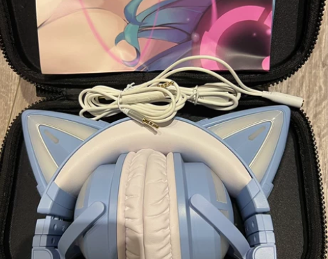 妖舞猫耳朵耳机3s发光头戴式蓝牙降噪音乐电...