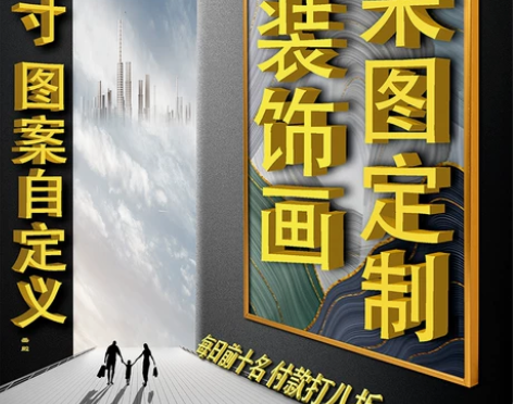 装饰画 装饰画挂画定制来图定做有无框玄关客...