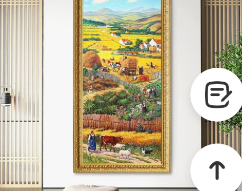 装饰画 装饰画挂画现代简约丰收纯手绘玄关风...