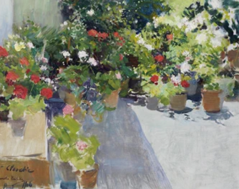 好优雅 华金索罗拉装饰画田园风北欧无框画客...