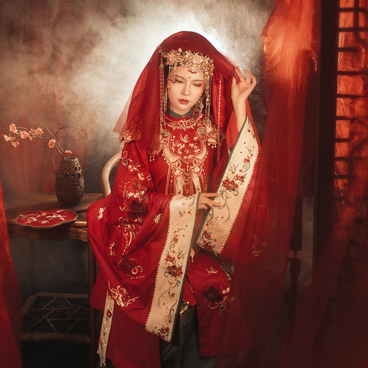 不系舟倾尽天下汉服女秋季明制立领长袄织金烫...